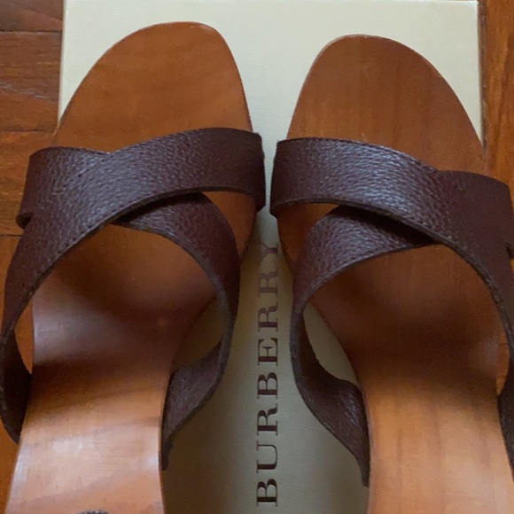 BURBERRY “SONIAS” Retro Platform Sandals Size 5.5 - Picture 8 of 8